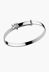 little nice silver angel June birthstone baby bracelet